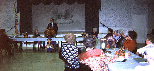 Kevin Speaks before the Arlington Women's Club in Jacksonville, Florida.