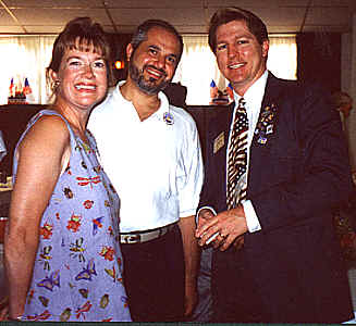 Kevin with the Beaches Club President Anne Farra and her Husband Gabe