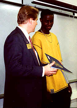 Kevin with honored Cadet