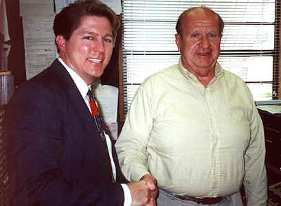 Kevin with radio personality Wayne Hickox